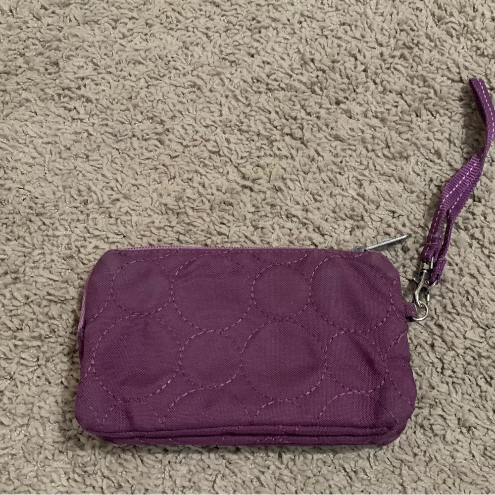 Thirty-One Vary You Plum Purple Wristlet Wallet